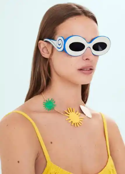 Gafas de Sol Bouy Blanco Talla 99 Mujer Mango