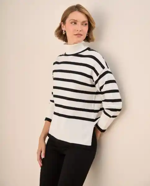 Suéter Tejido Crudo Luna Claro Talla L 469G212 Esprit