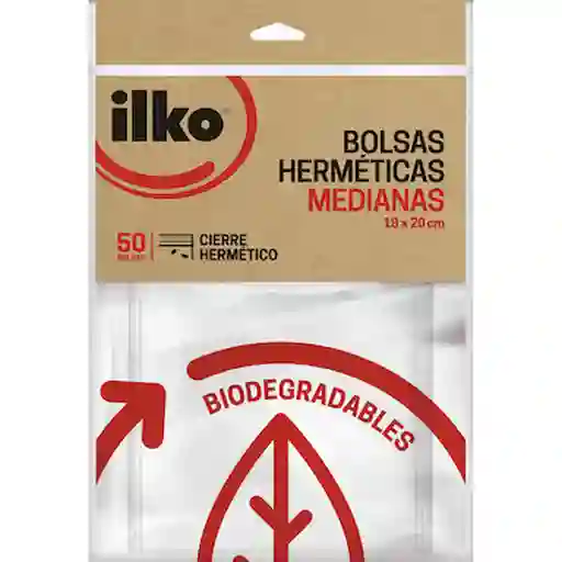 Ilko Bolsas Herméticas Medianas Biodegradables