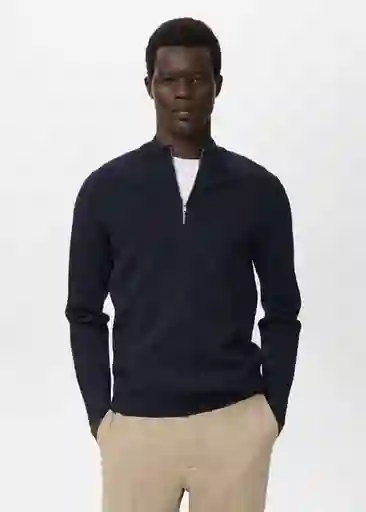Jersey Luxusp Navy Talla L Hombre Mango