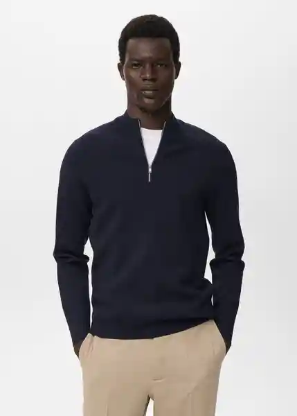 Jersey Luxusp Navy Talla L Hombre Mango
