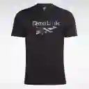 Reebok Camiseta Identity Camo Hombre Negro Talla XS 100065320