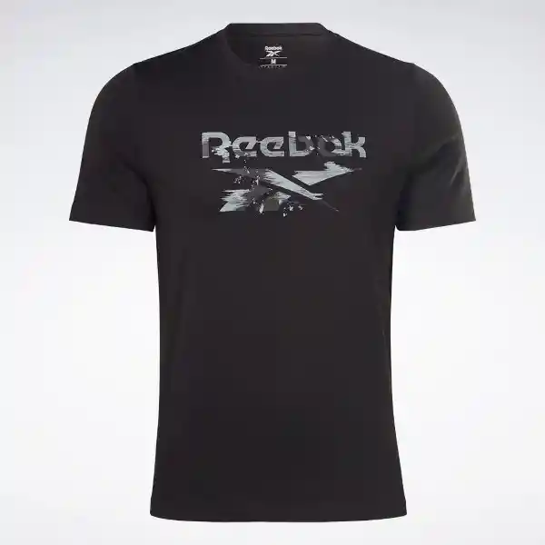 Reebok Camiseta Identity Camo Hombre Negro Talla XS 100065320