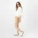 Blusa Cuello Neru Manga Larga Blanco Talla S 718912