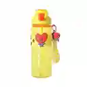 Botella Con Correa Funda Tata Serie Amarillo 800 mL Bt21 Miniso