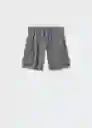 Bermudas Karl5 Gris Talla 12 Niños Mango