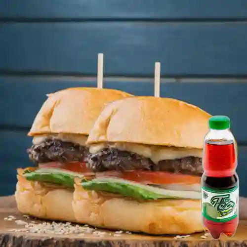 Combo 2x1 Hamburguesa Especial de Carne + Mr Te