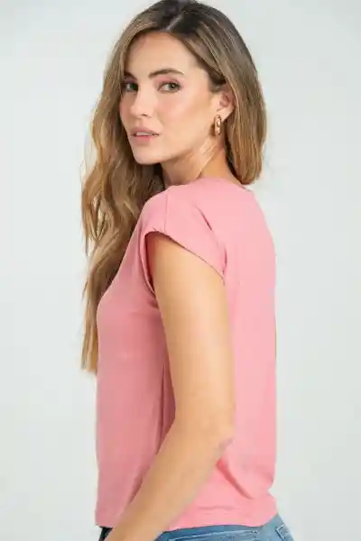 Camiseta Libby Color Rosado Oscuro Talla M Ragged
