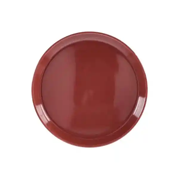 Plato Pan Clay Diseño Rojo 0001 Casaideas