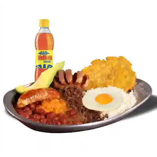 Bandeja Paisa con Carne Molida + 1 Gaseo