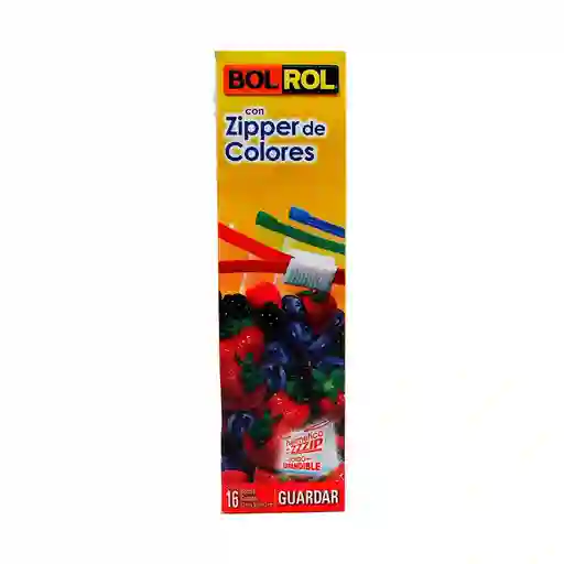Bolrol Bolsa con Zipper de Colores