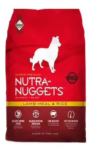 Nutra Nuggets Alimento Para Perro Cordero y Arroz 15 Kg