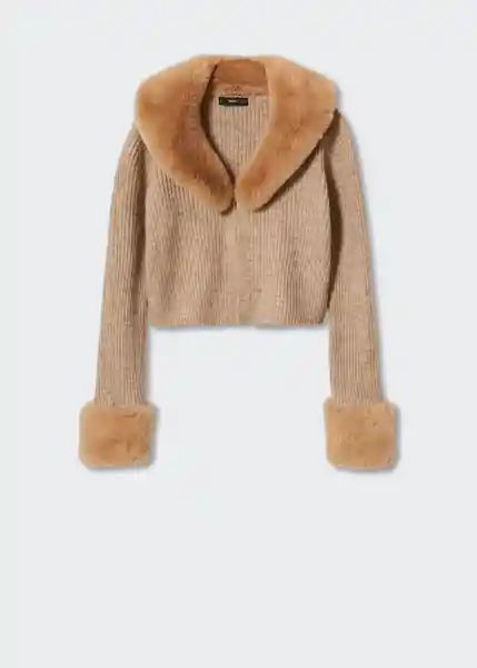 Cardigan Puddle Camel Talla L Mujer Mango