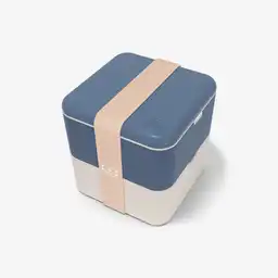 Monbento Lonchera Cuadrada Azul Natural
