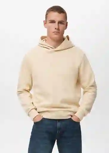 Buzo Sudadera Bono Crudo Talla M Hombre Mango