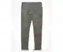 Pantalón Hombre Verde Aceituna Talla 31 x 30 American Eagle