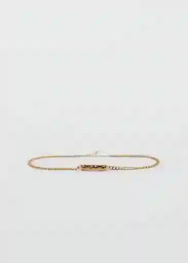 Cinturón Chainy Oro Talla M Mujer Mango