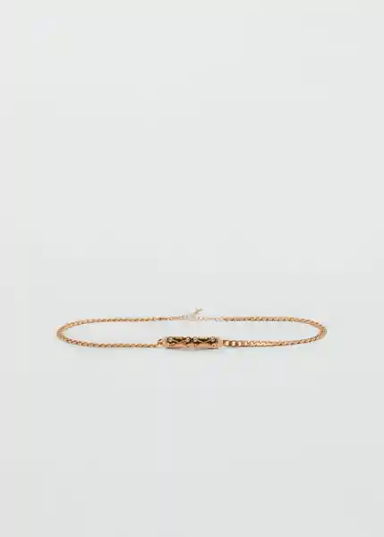 Cinturón Chainy Oro Talla M Mujer Mango