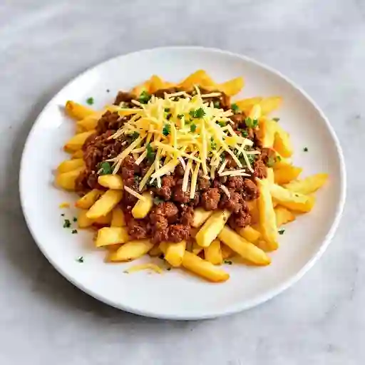 Choripapa tradicional