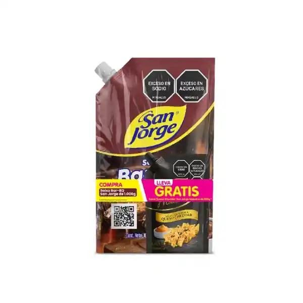San Jorge Salsa Bbq + Queso Cheddar