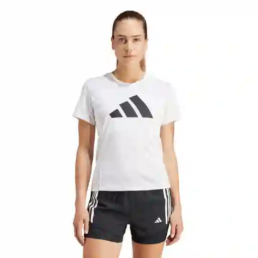 Adidas Camiseta Run it Tee Blanco Para Mujer Talla L