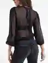  Camisa Lee Negro Puro Ultraoscuro Talla L Naf-Naf 