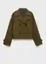 Chaqueta Habana Khaki Talla XS Mujer Mango