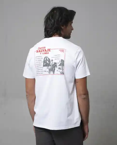 Camiseta Hombre Blanco Talla L 109G021_BLA110601 Rifle
