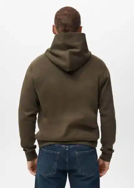 Buzo Sudadera Bono Oliva Talla L Hombre Mango
