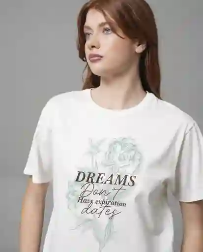 Camiseta Mujer Crudo Talla XL 209G120_CRU110604 Rifle