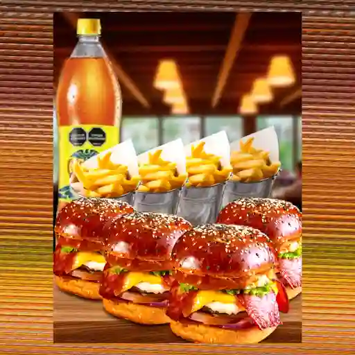 Combo mega familiar bacon chesse