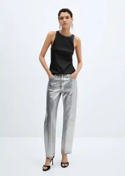 Top Xrolly Negro Talla S Mujer Mango