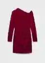 Vestido Xvirgo Rojo Talla S Mujer Mango