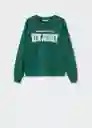 Sudadera Newy Verde Pastel Talla 19 Teen Niñas Mango