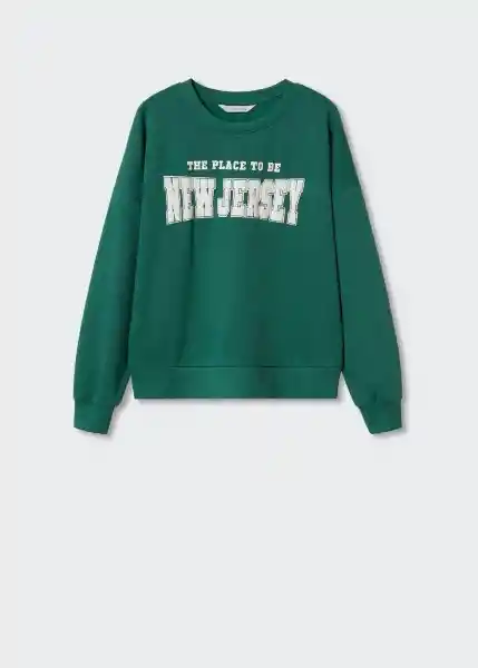 Sudadera Newy Verde Pastel Talla 19 Teen Niñas Mango