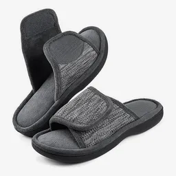 Rockdove Pantuflas Para Hombre Moc Gris M