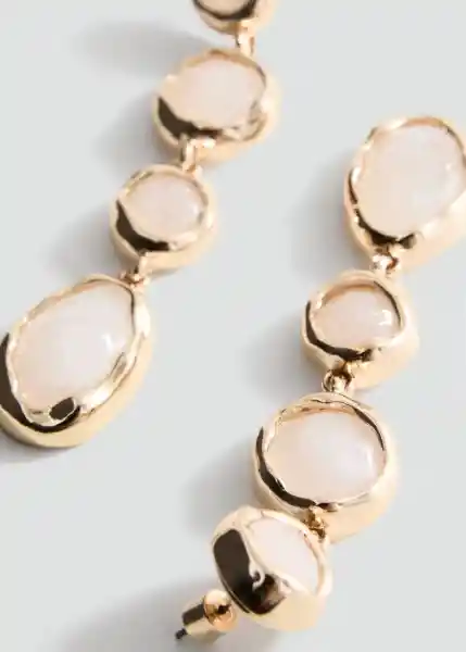 Pendientes Camelia Oro Talla 99 Mujer Mango