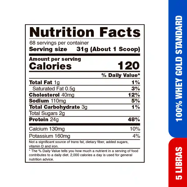  Optimun Nutrition  Protein A Gold Standard Cookies & Cream 