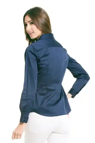Ragged Camisa Impecable Color Azul Oscuro Talla L