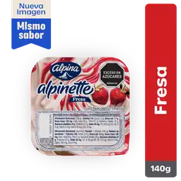 Alpinette Alimento Lácteo de Fresa 
