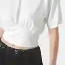 Camiseta Cuello Redondo Manga Corta Blanco Talla M 721097