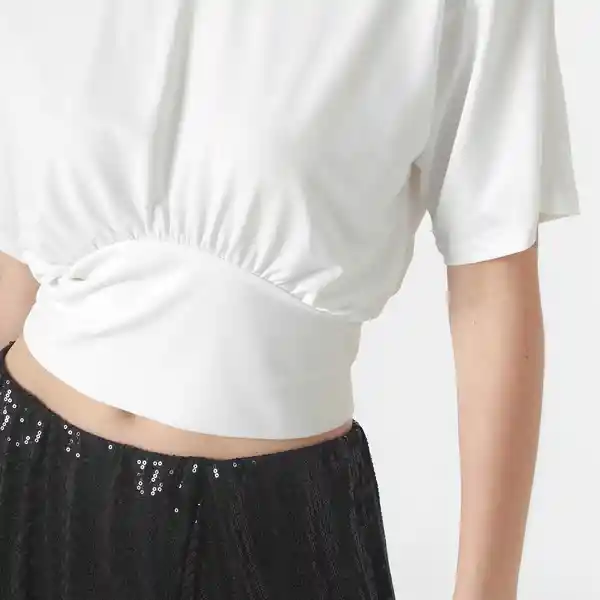 Camiseta Cuello Redondo Manga Corta Blanco Talla M 721097