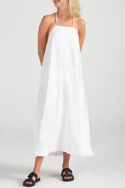 ONeill Vestido Largo Morette Solid Blanco Talla S