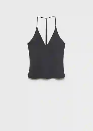 Top Bali Antracita Talla M Mujer Mango