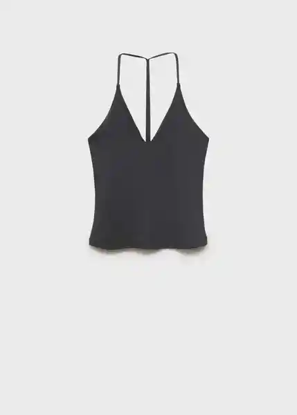 Top Bali Antracita Talla M Mujer Mango