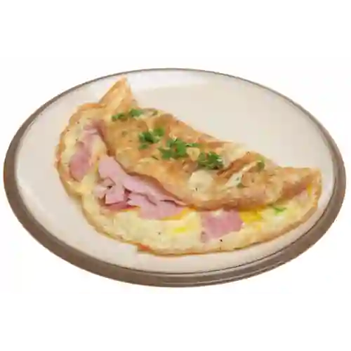 Desayuno con Omelette de Jamón y Queso