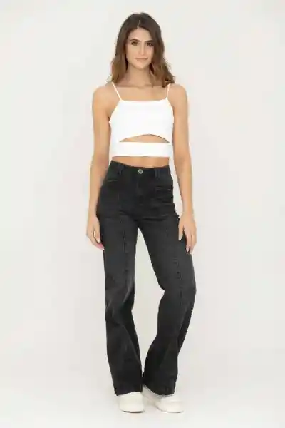 Jean Georgia Color Negro Talla 6 Ragged