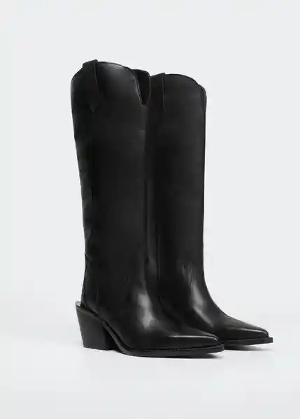 Botas West Negro Talla 38 Mujer Mango