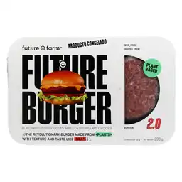 Future Farm Carne de Hamburguesa Vegana Hecha de Vegetales