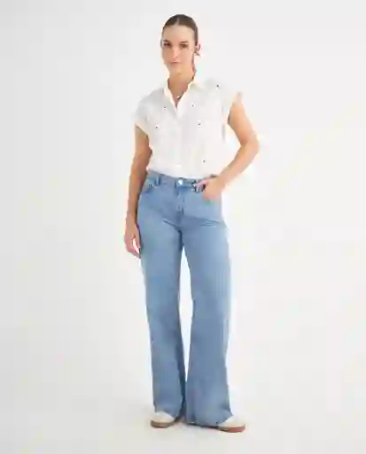 Jean Azul Rivera Medio Talla 10 679F008 Esprit